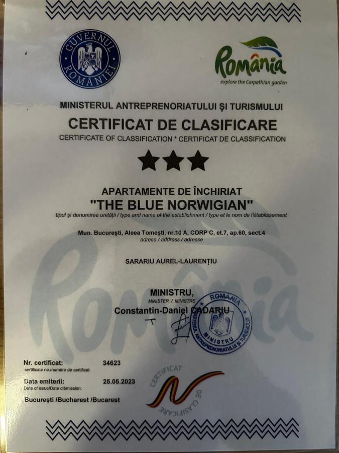شقة The Blue Norwegian House بوخارست المظهر الخارجي الصورة